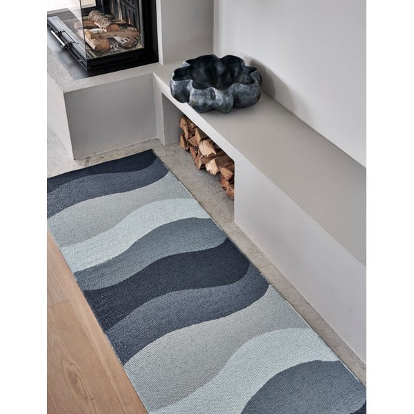 Kék kültéri-beltéri futószőnyeg 70x300 cm Urvi Water – Pappelina-image-4