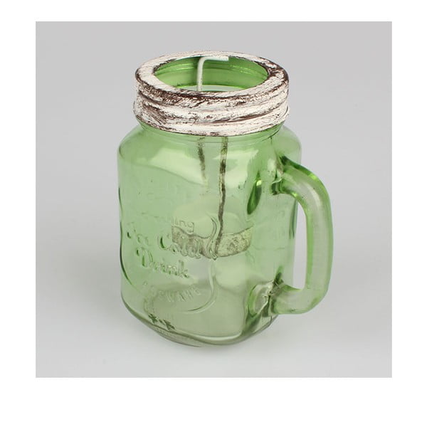 Jug zöld gyertyatartó üvegből - Dakls
