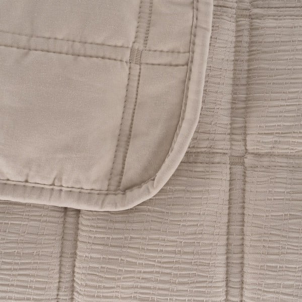 Bézs steppelt ágytakaró 230x280 cm – Ixia-image-1