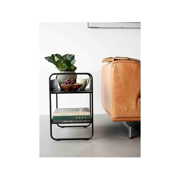 Fekete fém konzolasztal 36x48 cm A-Console – Zone-image-2