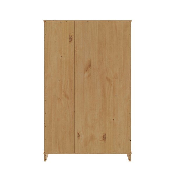 Világos natúr színű borovi fenyő könyvespolc 74x118x35 cm Anita – Støraa-image-4