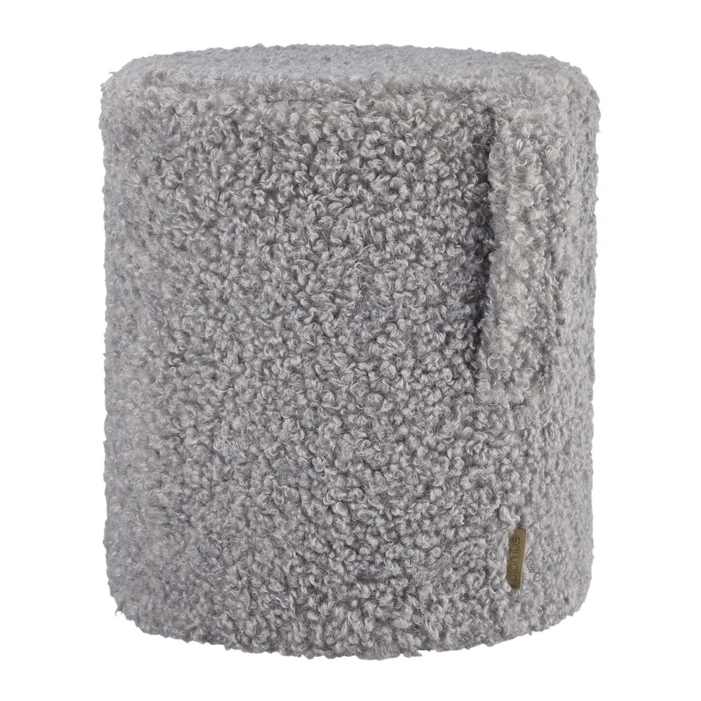 Szürke buklé puff Teddy  Blomus