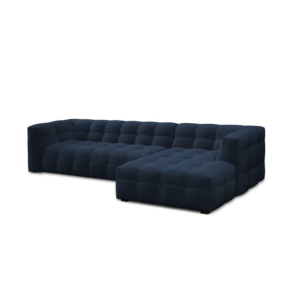 Vesta kék bársony kanapé, jobb oldali - Windsor & Co Sofas-image-3