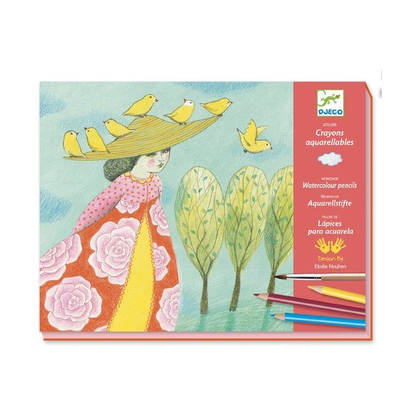 Atelier kifestő akvarell ceruzákkal gyerekeknek - Djeco-image-2