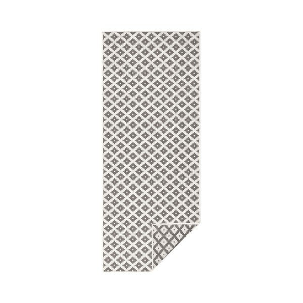 Nizza szürke-krémszínű kétoldalas futószőnyeg, 80 x 250 cm - Bougari-image-1