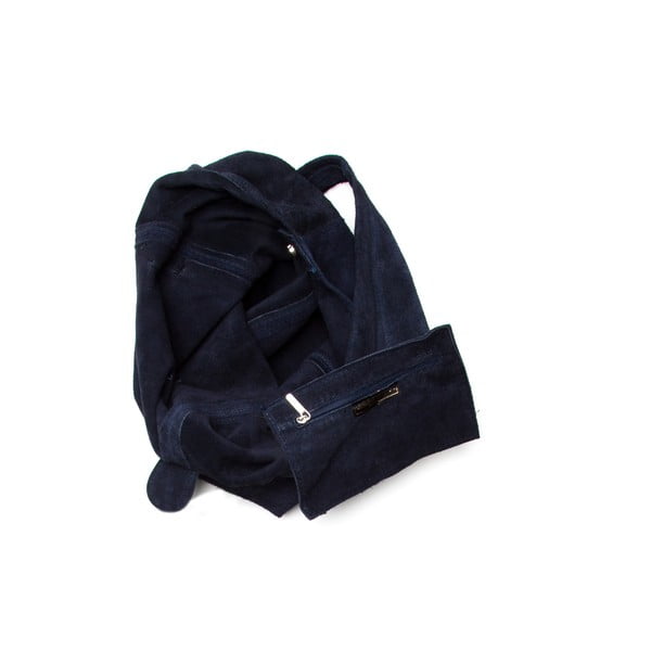 885 Blu sötétkék bőr válltáska - Roberta M-image-3