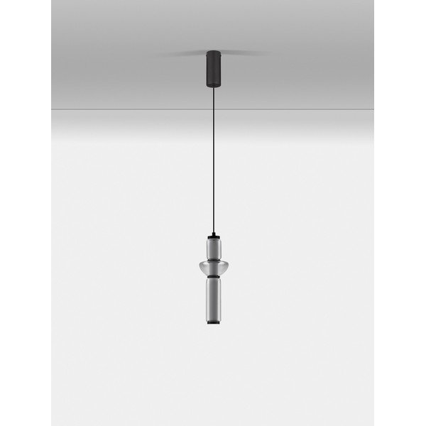 Szürke üveg LED dimmelhető függőlámpa ø 12 cm Ulon – Nova Luce-image-3
