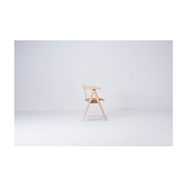 Ava tölgyfa pad bőr ülőkével - Gazzda-image-3