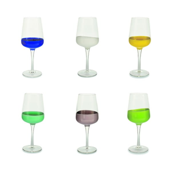 Miami Marrakesh 6 darabos színes borospohár készlet, 430 ml - Villa d'Este