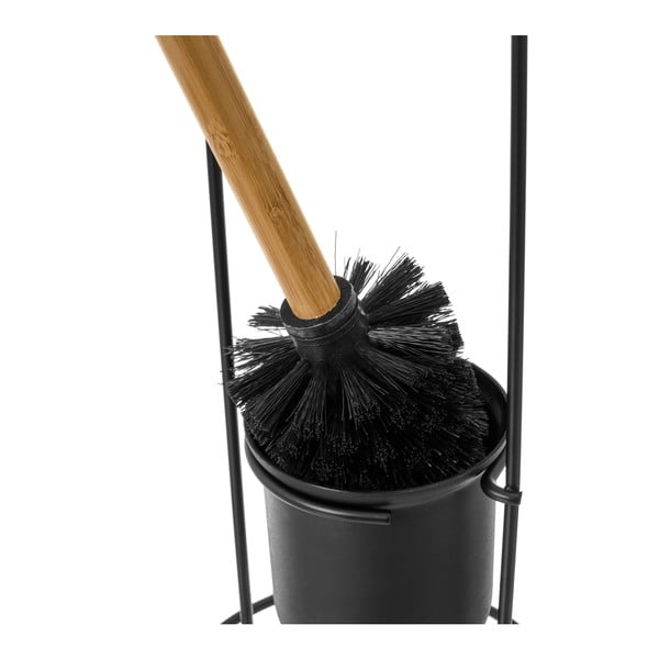 Fekete fém WC-kefe Simply – Casa Selección-image-1