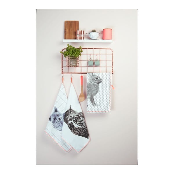 Open Grid rézszínű fém fali rendszerező - PT LIVING-image-1