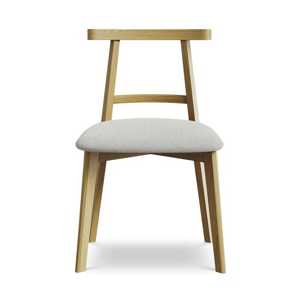 Világosszürke tömörfa étkezőszék Ohelo – Makamii-image-1