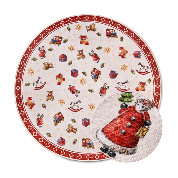 Piros kerek szőnyeg karácsonyi mintával ø 150 cm Red Christmas – Villeroy&Boch