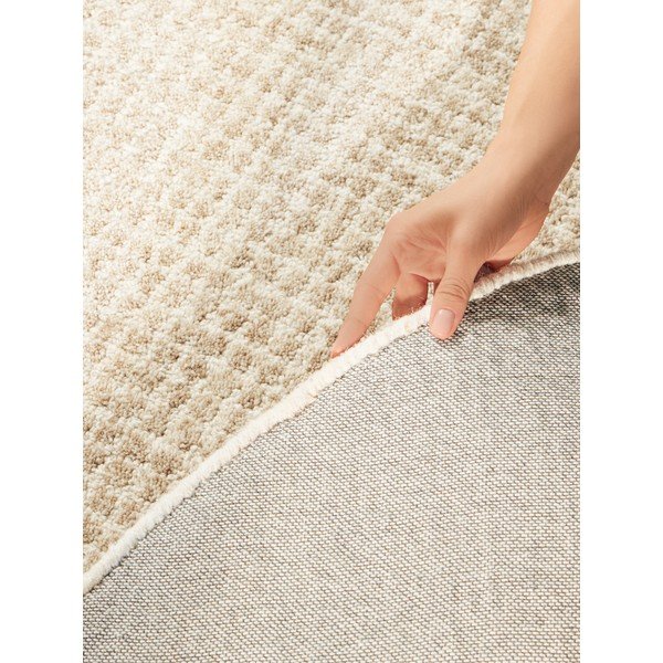 Natúr színű gyapjú kerek szőnyeg ø 200 cm Eloise – Hanse Home-image-4