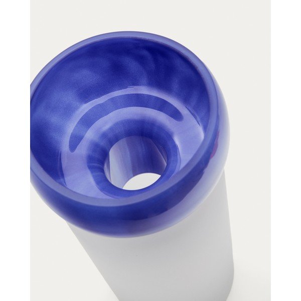 Kék üveg váza (magasság 30,5 cm) Kelse – Kave Home-image-1