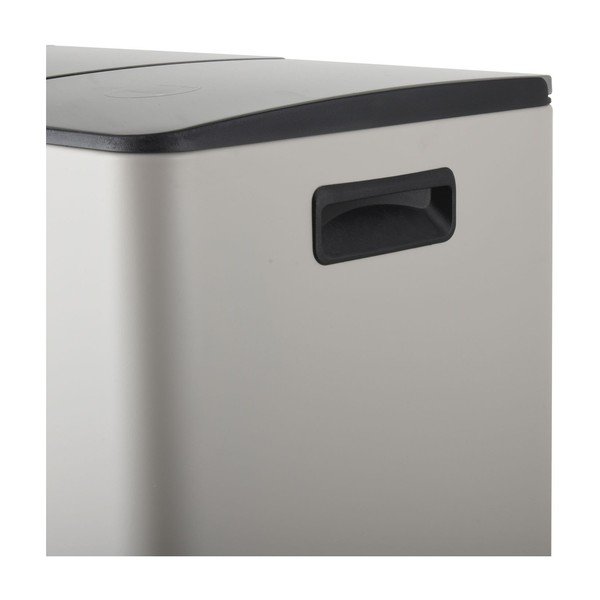 Szürkésbarna acél szelektív pedálos szemetes 2x20 l   Aliya – Spirella-image-3