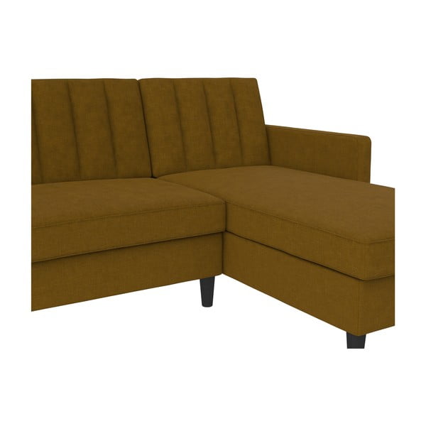 Sárga kinyitható sarokkanapé Celine – Støraa-image-2