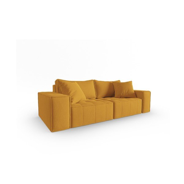 Sárga kanapé 212 cm Mike – Micadoni Home-image-2