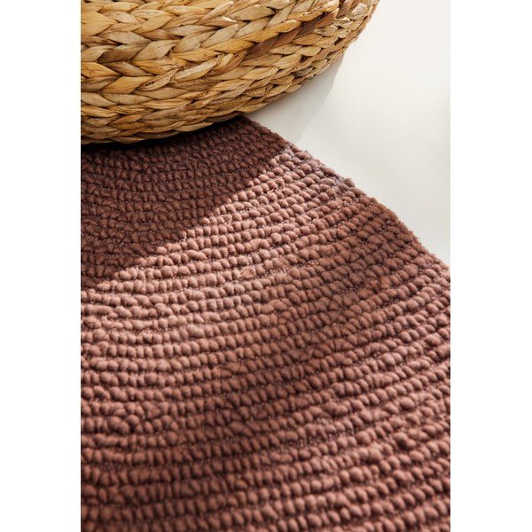 Téglavörös kézi szövésű gyapjú kerek szőnyeg ø 150 cm Calmio – Hanse Home-image-2