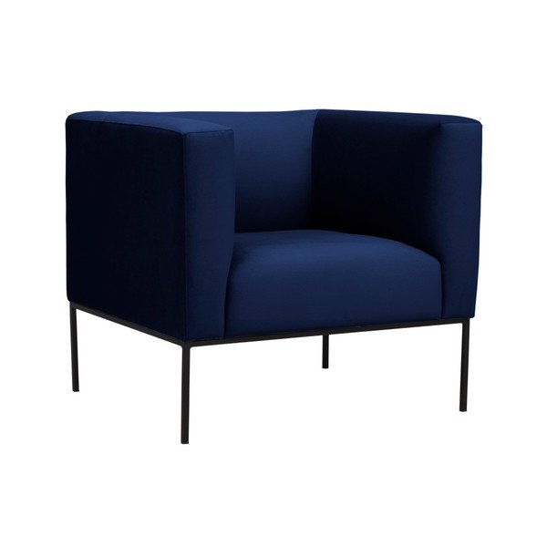 Neptune sötétkék bársony fotel - Windsor & Co Sofas-image-2