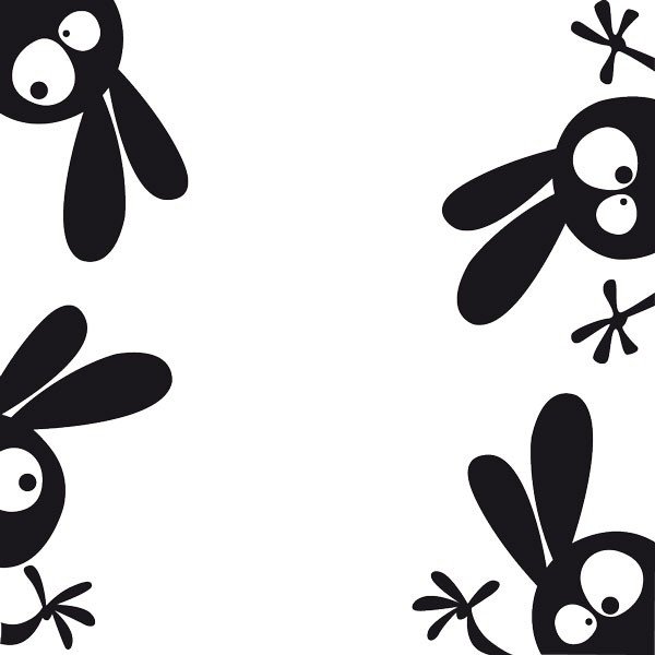 Fanastick Funny Rabits öntapadós matrica-image-1
