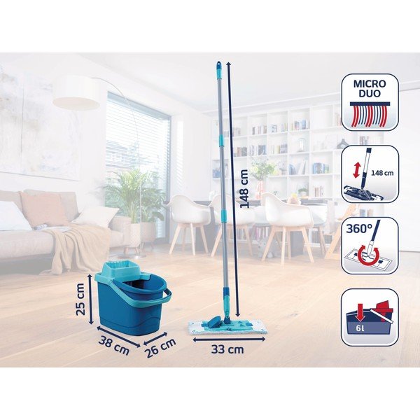 Felmosó vödörrel PowerClean M – LEIFHEIT-image-2