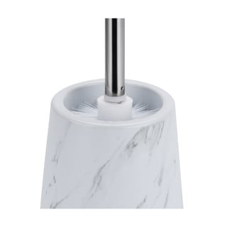 Fehér kerámia WC-kefe Marble - Tomasucci