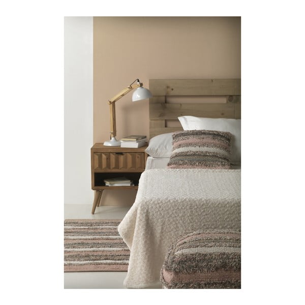 Ceylon szürke-rózsaszín mintás puff - Geese-image-1