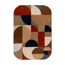 Terrakotta színű kézi szövésű gyapjú szőnyeg 160x230 cm Mia Arch – Flair Rugs