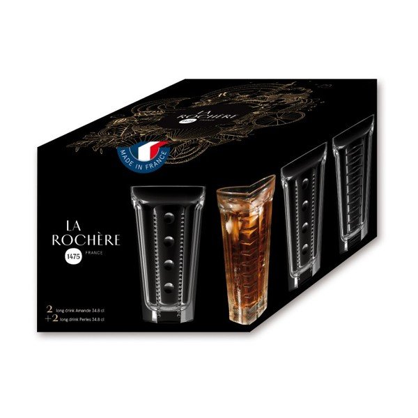 Saga 4 db long drink-es pohár, 340 ml - La Rochère-image-3