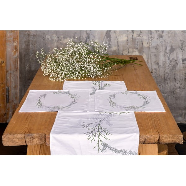 Pamut asztali futó 40x140 cm Christmas Twigs – Butter Kings-image-1