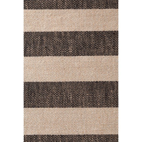 Fekete-krémszínű kétoldalas-kézi szövésű juta futószőnyeg 80x200 cm Playa – Hanse Home-image-4