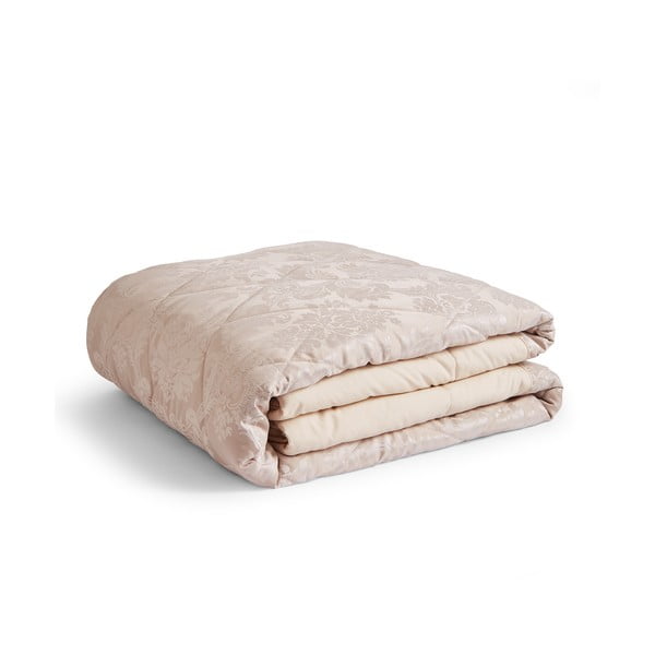 Bézs damaszt steppelt ágytakaró 240x260 cm Damask Jacquard – Catherine Lansfield
