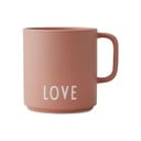 Love rózsaszín porcelánbögre - Design Letters