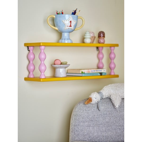 Sárga többszintes gyerek polc 60 cm Bibiola – Bloomingville Mini-image-1