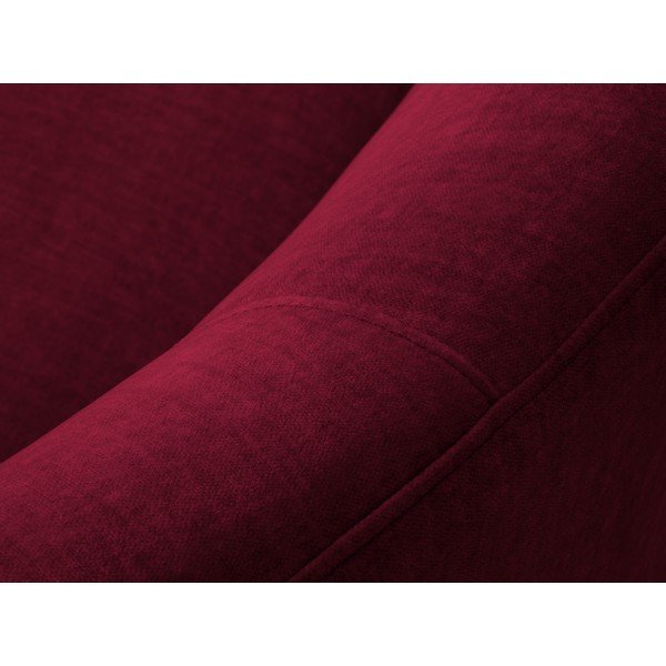 Debbie bordó bársony aszimmetrikus kanapé, jobb oldali - Mazzini Sofas-image-1