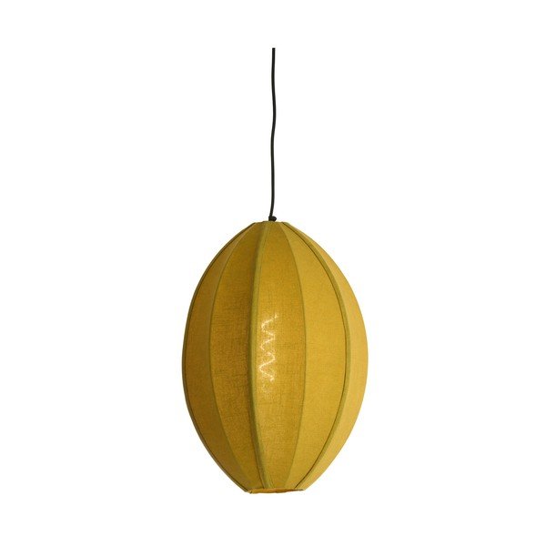Zöld függőlámpa textil búrával Milatos – Light & Living-image-2