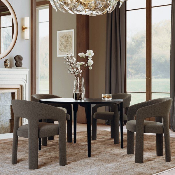Barna karfás étkezőfotel Splendor – DAN-FORM Denmark-image-1