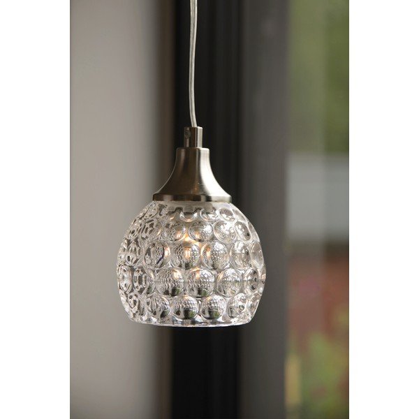 Matt ezüstszínű üveg függőlámpa ø11,5x14,5 cm Clear – Markslöjd-image-1