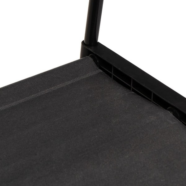 Fekete fém gurulós ruhatartó állvány 84x43x156 cm – Casa Selección-image-3