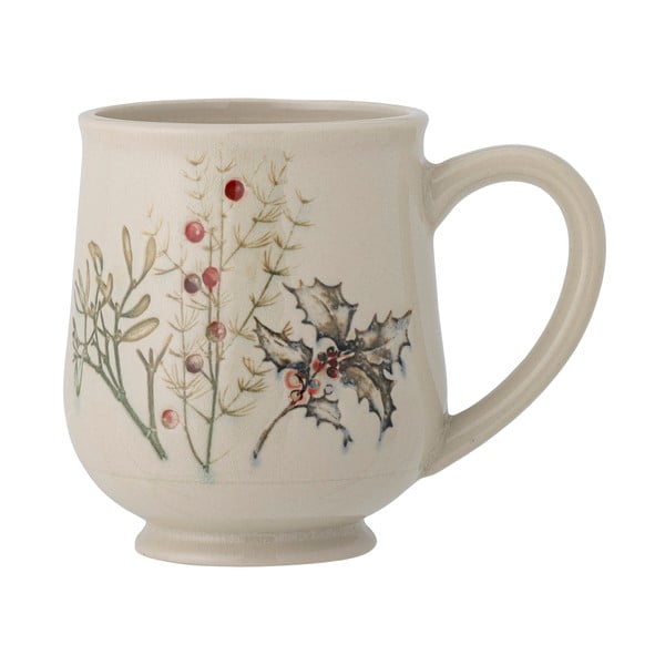 Krémszínű agyagkerámia bögre 400 ml Hollie – Bloomingville