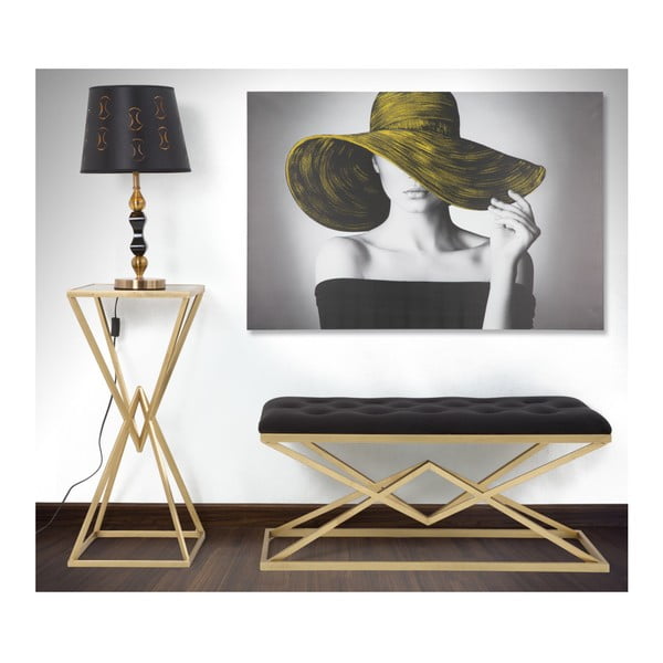 Piramid fekete-arany pad, 100 x 40 cm - Mauro Ferretti-image-1