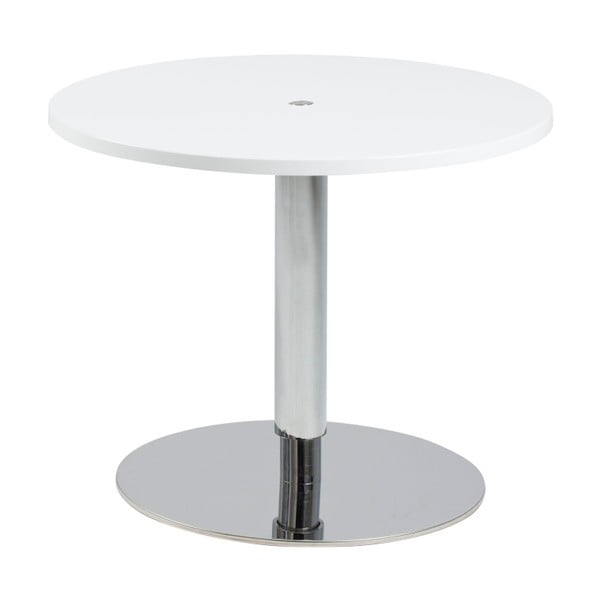 Sortello fehér kisasztal, rozsdamentes lábakkal - Actona
