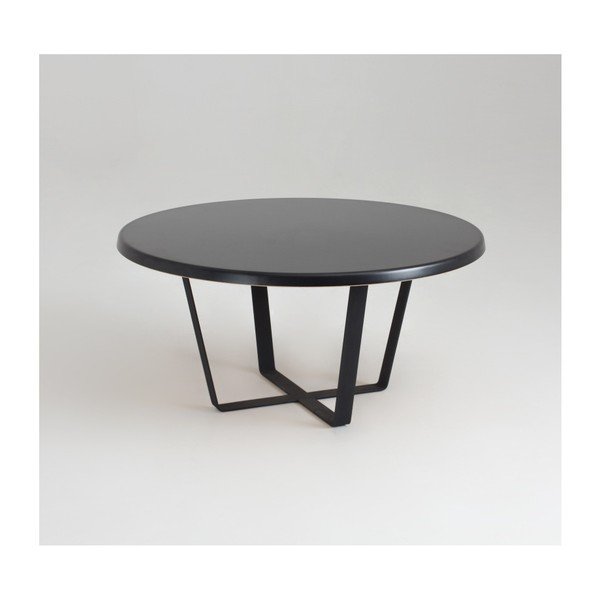Mapple fekete dohányzóasztal, ⌀ 80 cm - Custom Form-image-3