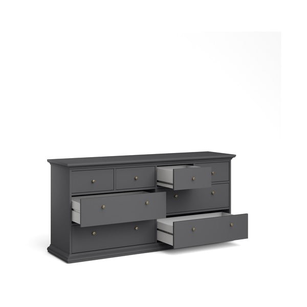Szürke alacsony komód 183x87 cm Paris – Tvilum-image-3