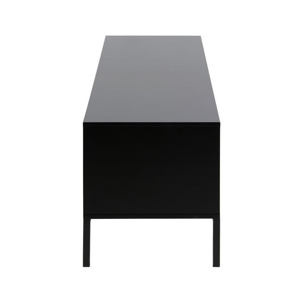 Fekete-natúr színű TV-állvány tölgyfa dekorral 140x45 cm Seaford – Actona-image-4