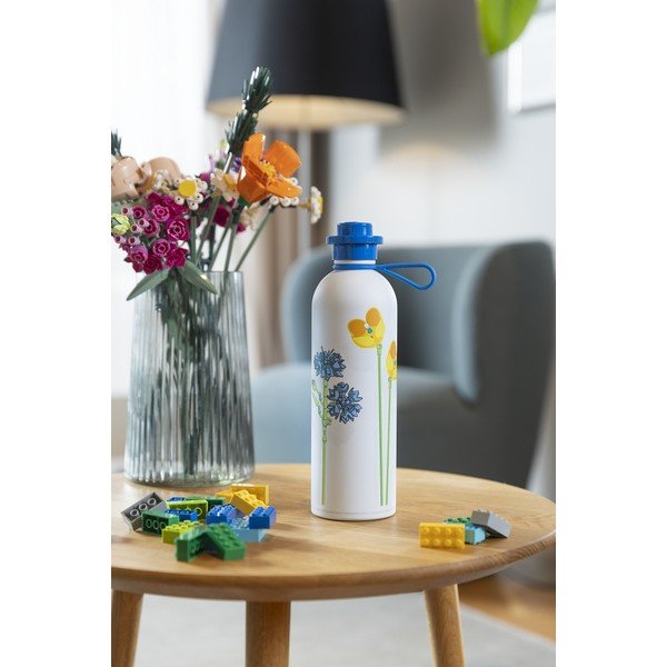 Fehér-kék gyerek termosz 560 ml Meadow Flowers – LEGO®-image-1
