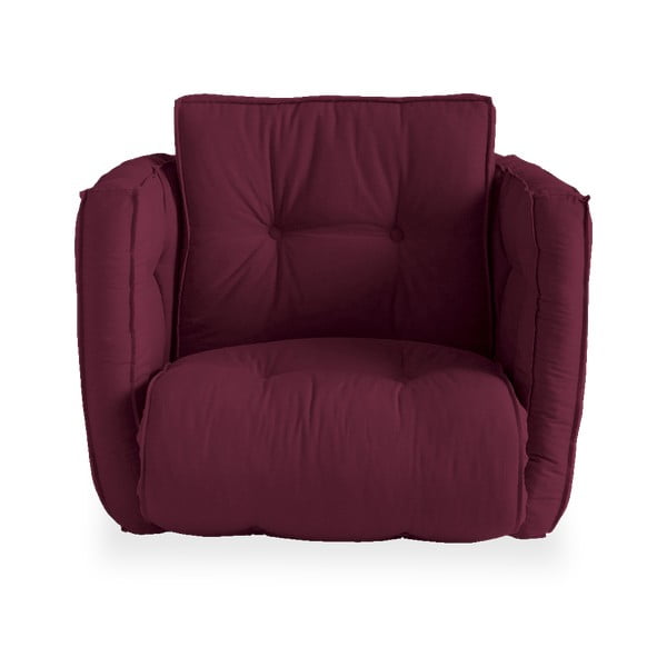 Dice Bordeaux sötétpiros kinyitható fotel - Karup Design