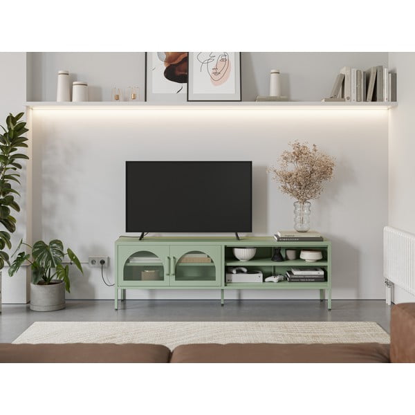 Mentazöld TV-állvány 160x50 cm Diora – Marckeric-image-1