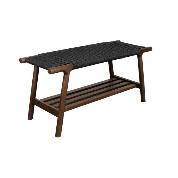 Sötét natúr színű tömörfa pad Kintaro – Dutchbone-image-2